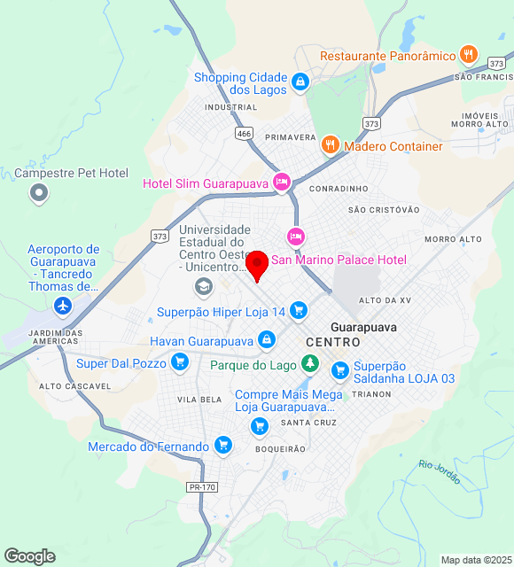 Mapa da localização