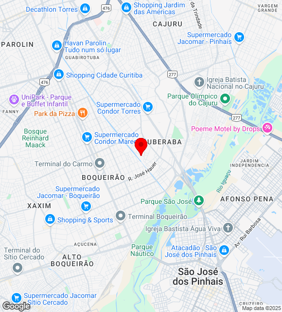Mapa da localização