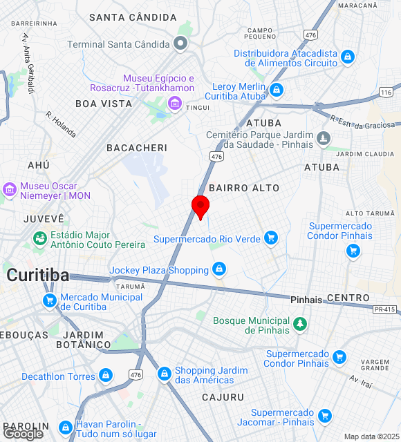 Mapa da localização