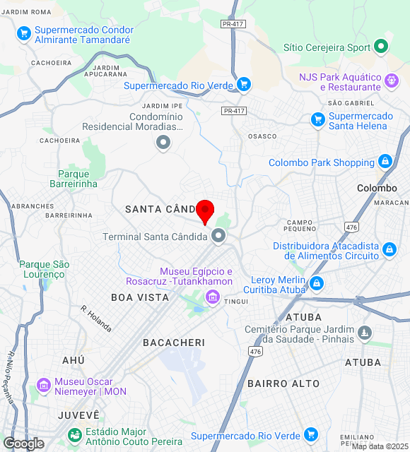 Mapa da localização