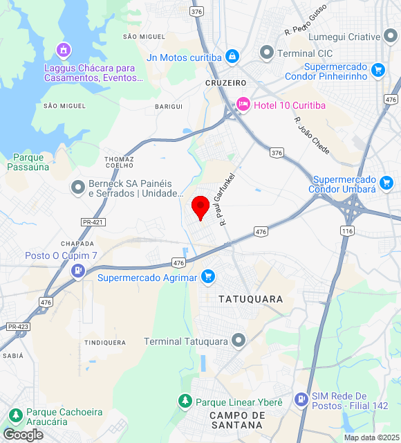 Mapa da localização