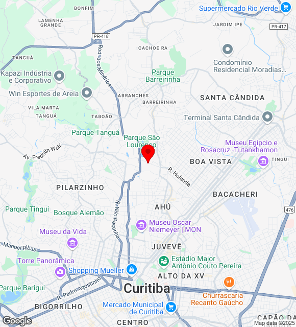 Mapa da localização