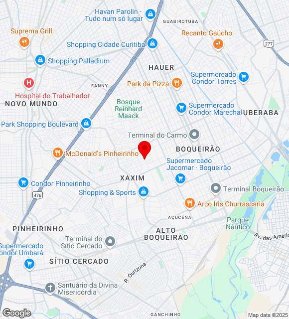 Mapa da localização
