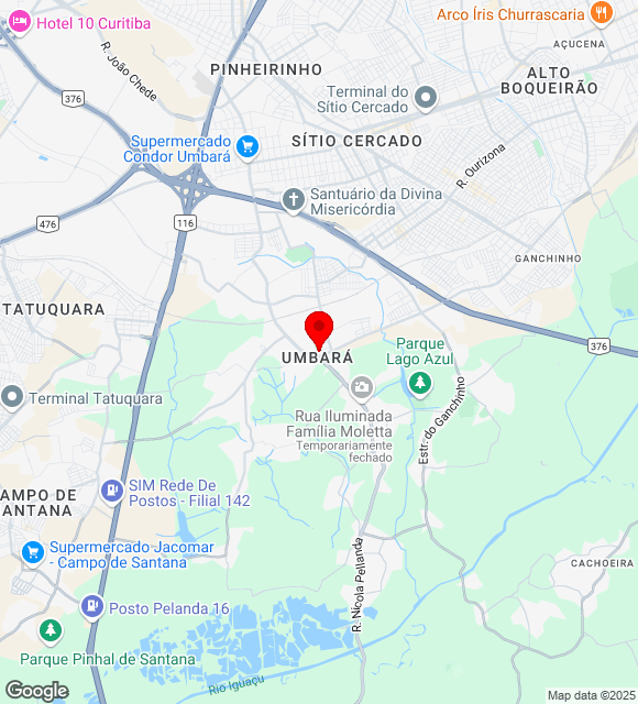 Mapa da localização