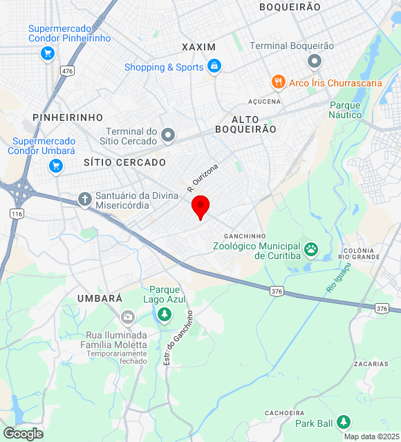 Mapa da localização