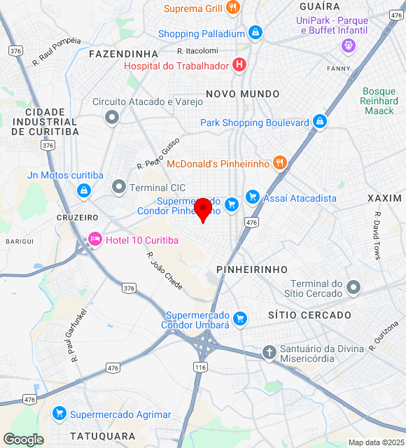 Mapa da localização