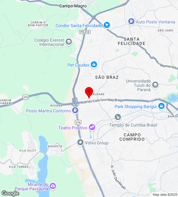 Mapa da localização