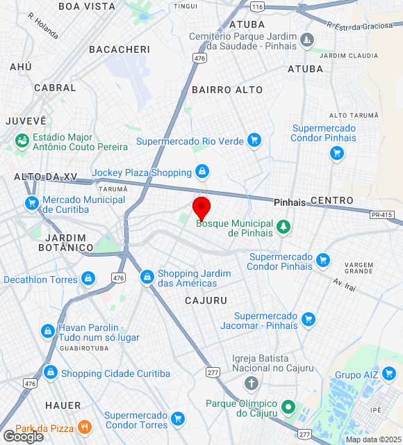 Mapa da localização