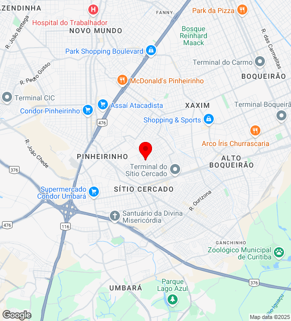 Mapa da localização