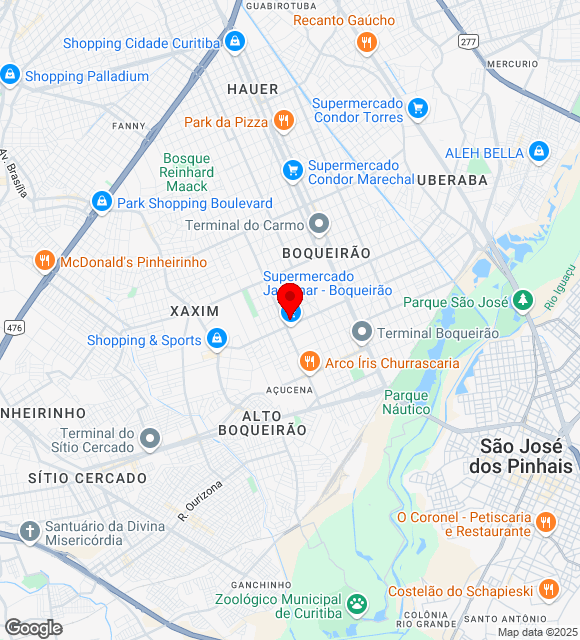 Mapa da localização
