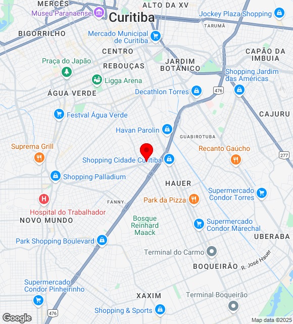 Mapa da localização