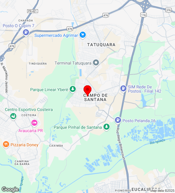 Mapa da localização