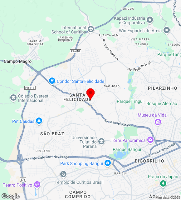 Mapa da localização