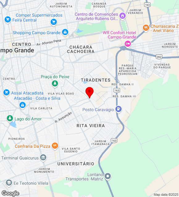 Mapa da localização