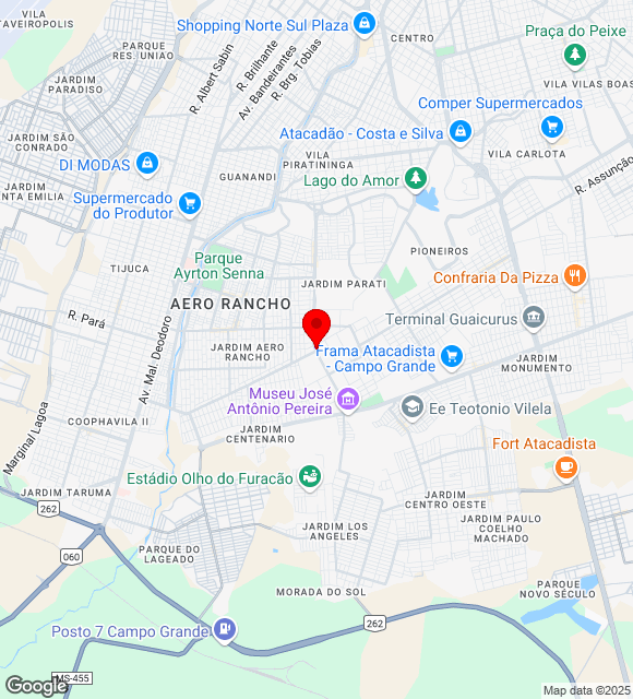 Mapa da localização