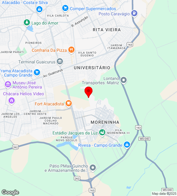 Mapa da localização