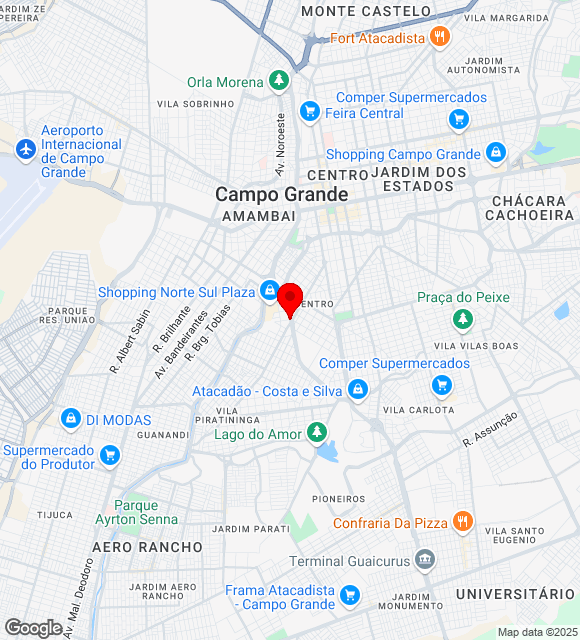Mapa da localização