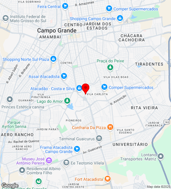 Mapa da localização