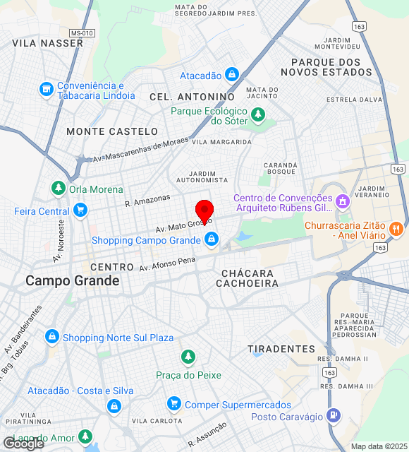 Mapa da localização