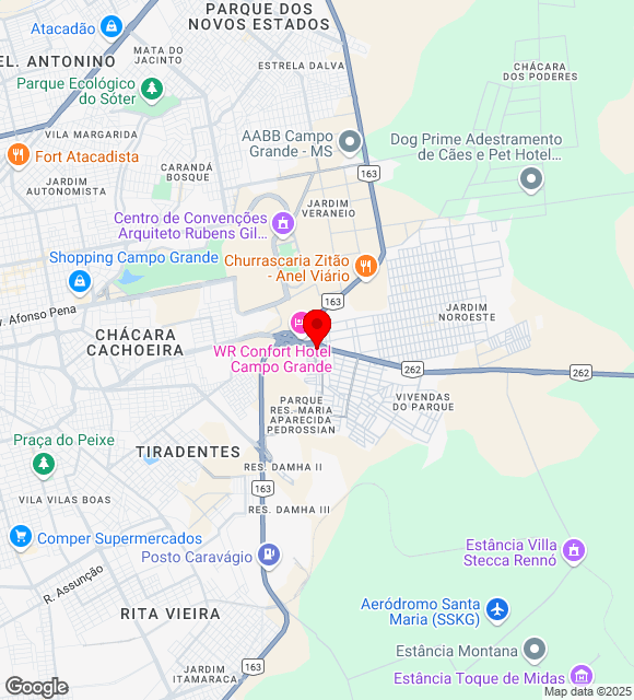 Mapa da localização