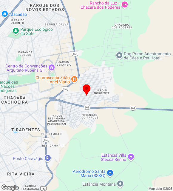 Mapa da localização
