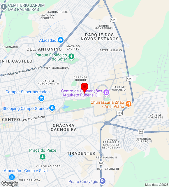 Mapa da localização