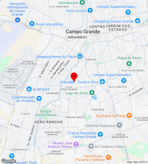 Mapa da localização