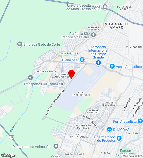 Mapa da localização
