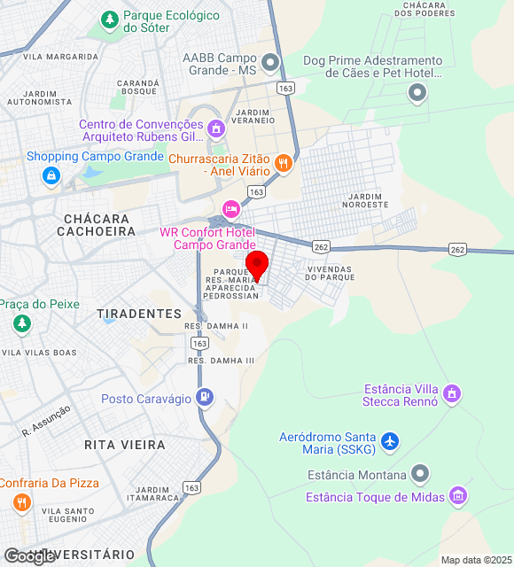 Mapa da localização