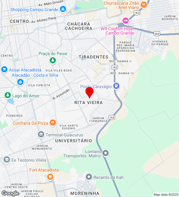 Mapa da localização