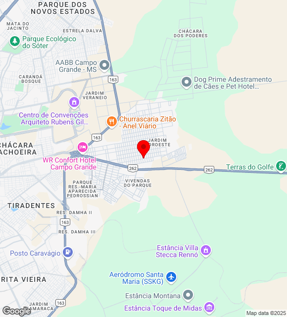 Mapa da localização