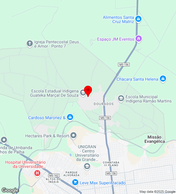 Mapa da localização