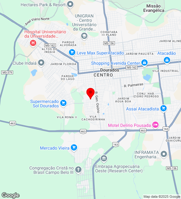 Mapa da localização