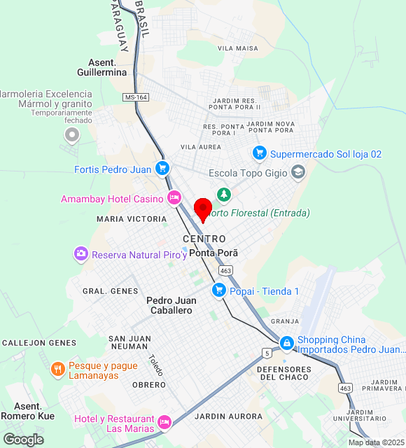 Mapa da localização