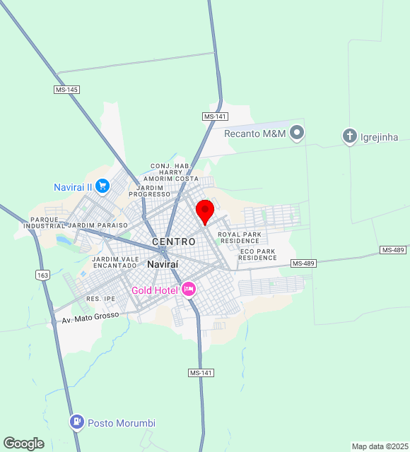 Mapa da localização
