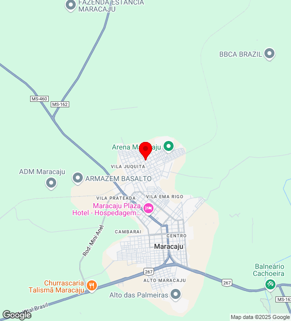 Mapa da localização