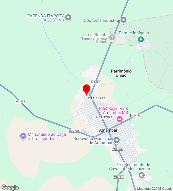 Mapa da localização