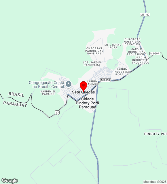 Mapa da localização