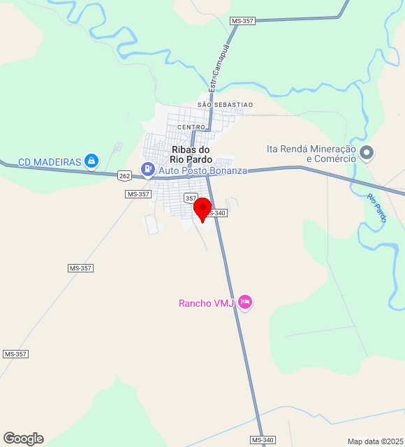 Mapa da localização