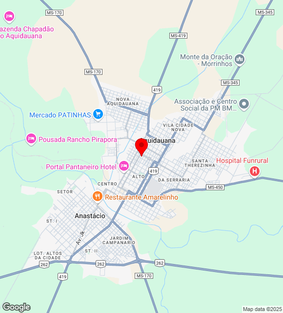 Mapa da localização