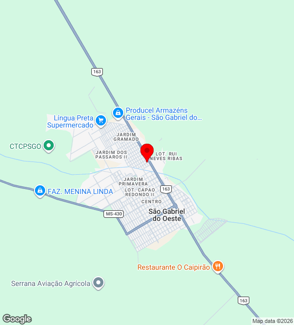 Mapa da localização