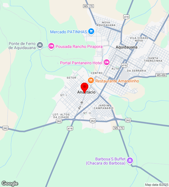 Mapa da localização