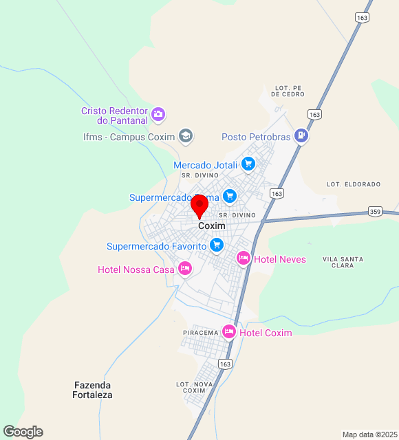 Mapa da localização
