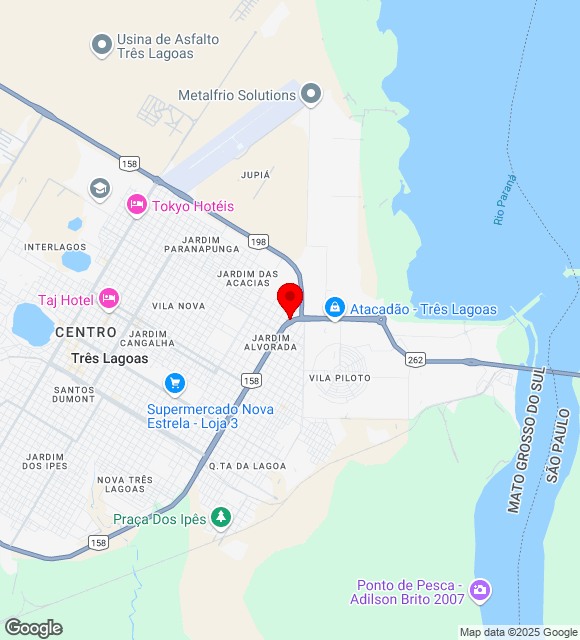 Mapa da localização