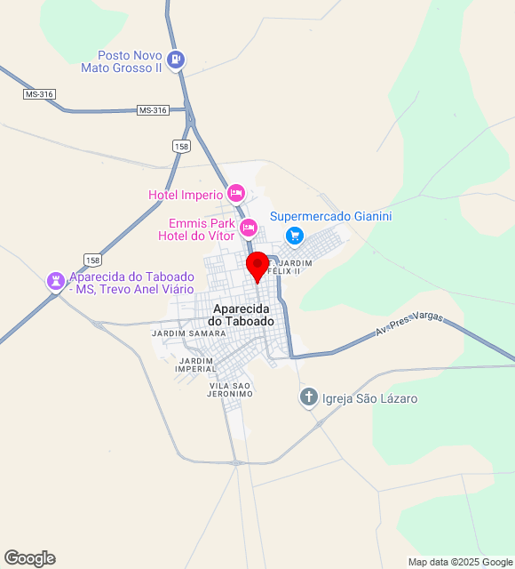 Mapa da localização