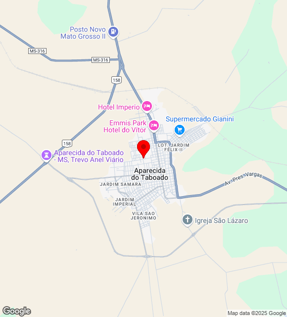 Mapa da localização