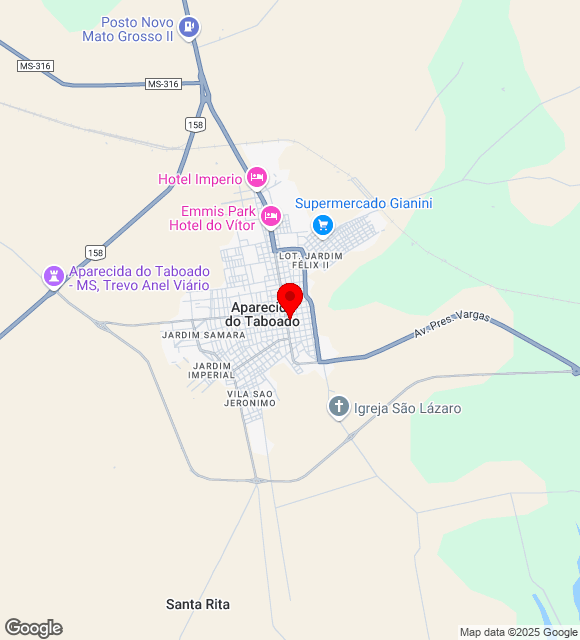 Mapa da localização