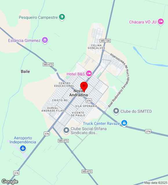 Mapa da localização