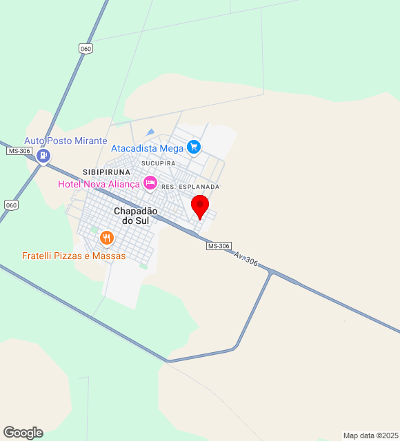 Mapa da localização