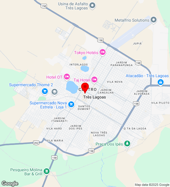 Mapa da localização